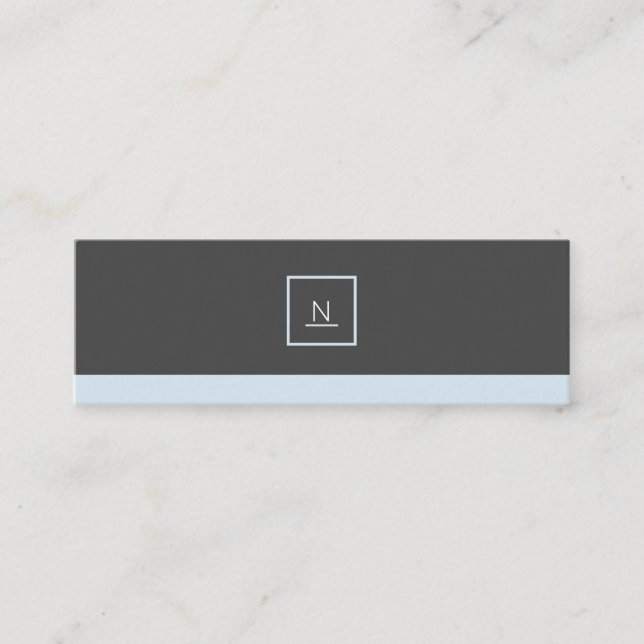 Stylish Elegant Pastel Chic Mini Business Cards (Front)