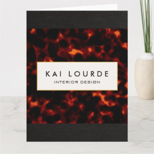 Stylish Elegant Tortoiseshell  Card