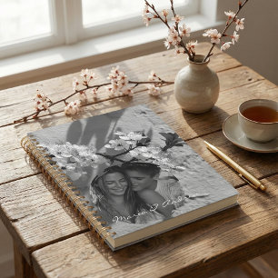 Stylish elegant typography Black and White photo Planner