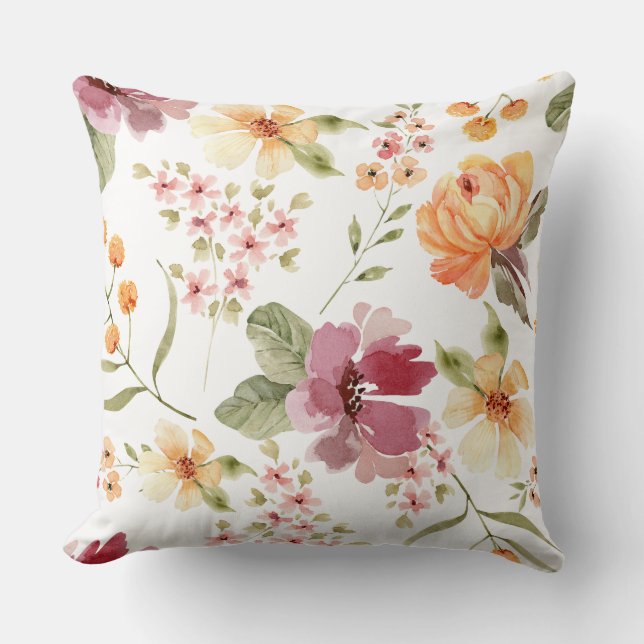Stylish Elegant Unique Floral Pattern  Cushion (Front)