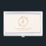 Stylish Fall Floral Watercolor Boho Professional  Business Card Holder<br><div class="desc">Stylish Fall Floral Watercolor Boho Professional Business Card Case</div>