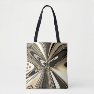 Stylish fantasy flower tote bag