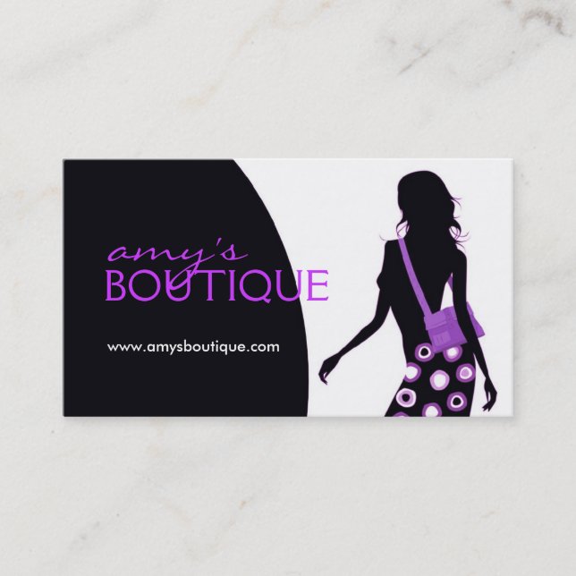 Stylish Fashion Designer Business Card (Front)