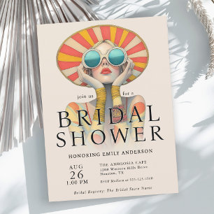 Stylish Fashionista Bridal Shower Invitation