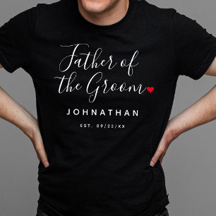 Stylish Father Of The Groom Wedding T-Shirt