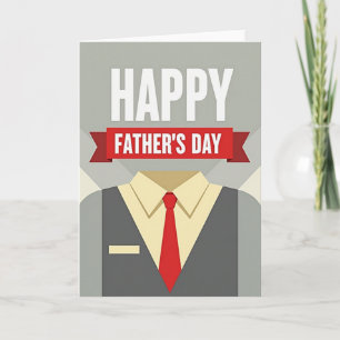 Stylish Fathers Day Vector Card
