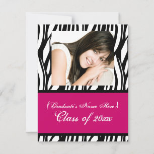 Stylish Feminine Graduation Invite