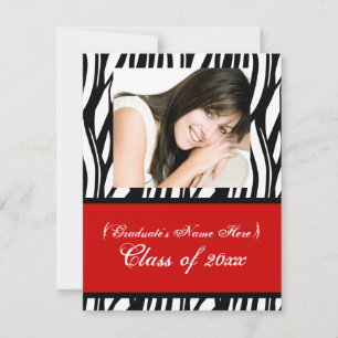 Stylish Feminine Graduation Invite