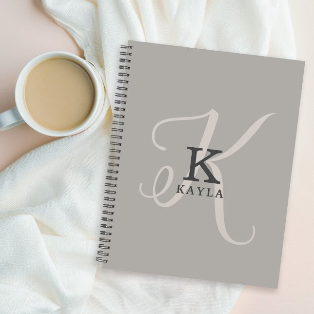 Stylish Feminine Monogram on Neutral Background Planner (Creator Uploaded)