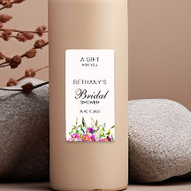 Stylish Floral  Bridal Shower  Hand Sanitizer