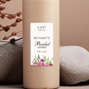 Stylish Floral  Bridal Shower  Hand Sanitizer