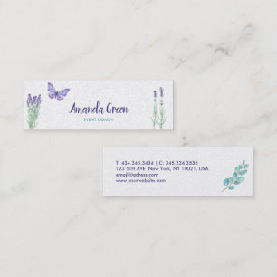 Stylish Floral Butterfly Business Card