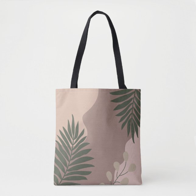 Stylish Floral Design Tote Bag (Front)