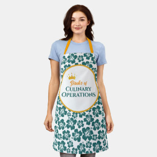 Stylish Floral Kitchen Print Apron
