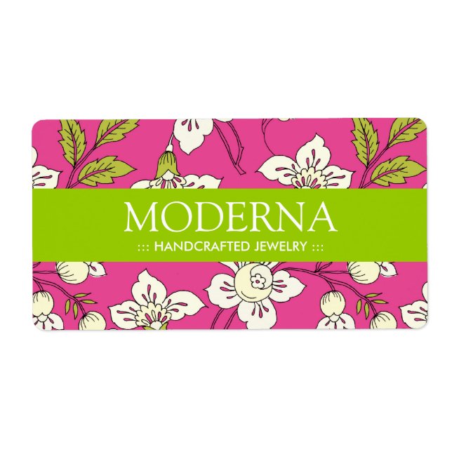Stylish Floral Labels (Front)