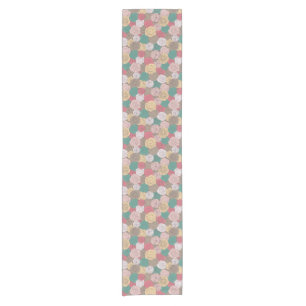Stylish floral pattern. Bright floral Short Table Runner