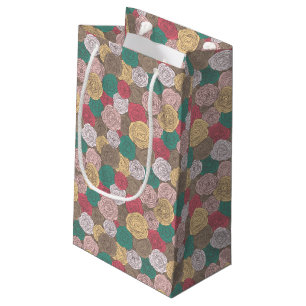 Stylish floral pattern. Bright floral Small Gift Bag