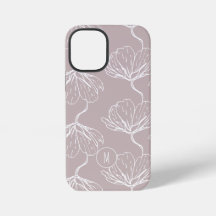 Stylish Floral Pattern Monogram