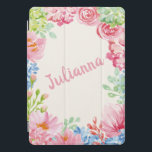 Stylish Floral Watercolor Painting Personalised iPad Pro Cover<br><div class="desc">Stylish Floral Watercolor Painting Personalised iPad Cover</div>
