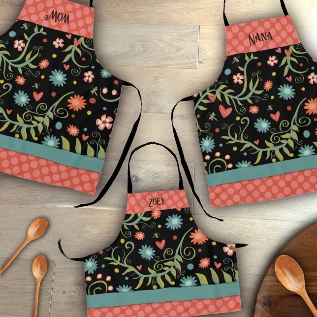 Stylish Flowers Women’s Floral Apron (Creator Uploaded)