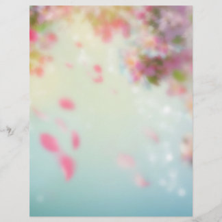 Stylish flyer with pink petals dancing