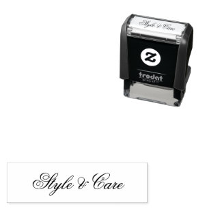 Stylish Font Brand Name Self-Inking Stamp