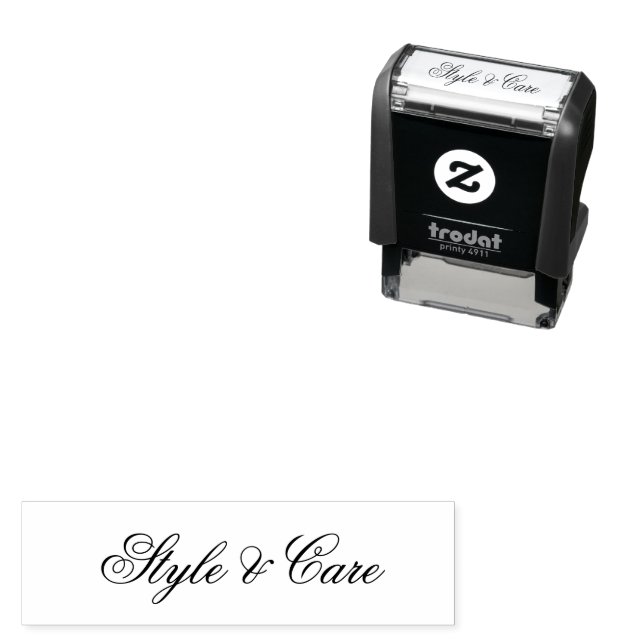 Stylish Font Brand Name Self-Inking Stamp (In Situ)