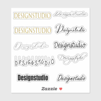 Stylish Font Name Sticker