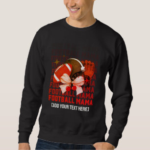 Stylish FOOTBALL MAMA Coquette Sweatshirt