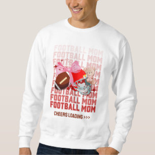 Stylish FOOTBALL MOM Coquette Sweatshirt
