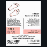 Stylish Footprints, Podiatry Clinic, Podiatrist Flyer<br><div class="desc">Stylish Footprints,  Podiatry Clinic,  Podiatrist Advertising Flyer by The Business Card Store.</div>