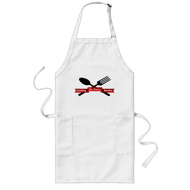 Stylish Fork & Spoon Custom Chef Apron (Front)