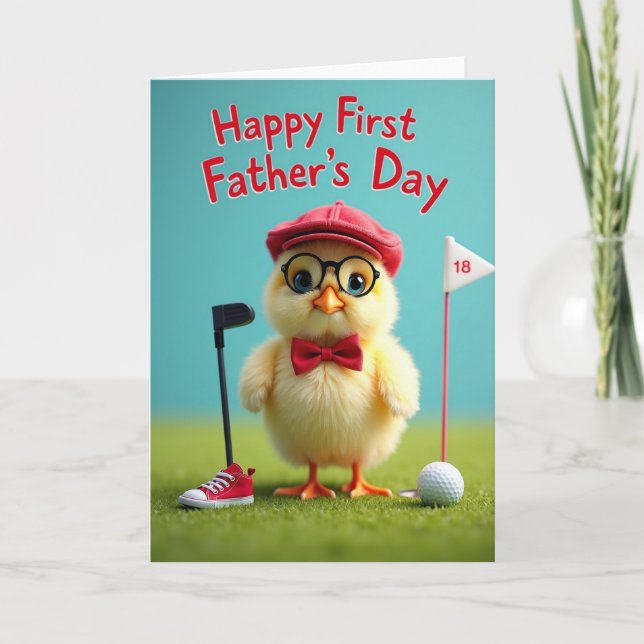 Stylish Fowl Fathers Day Card (Front)