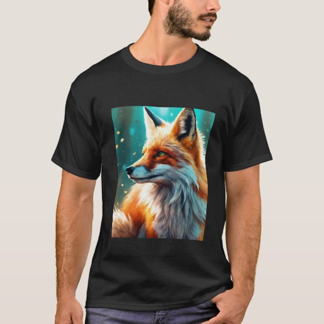 "Stylish Fox Logo T-Shirt - Unisex Comfort Wear" (Front)