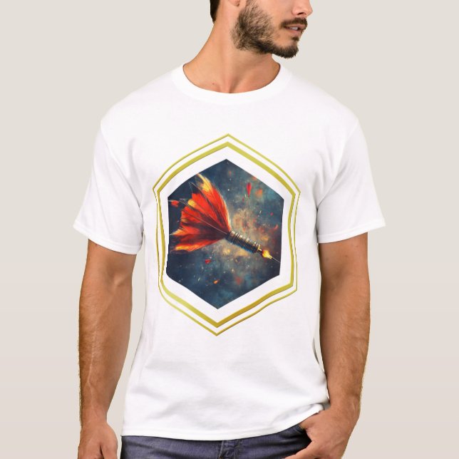 Stylish frame space fir design T-Shirt (Front)