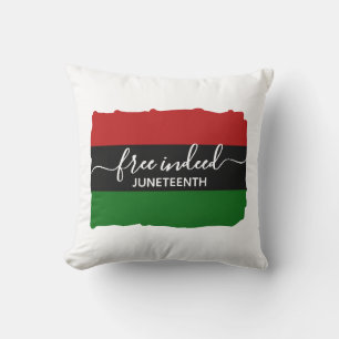 Stylish FREE INDEED Pan African JUNETEENTH Cushion