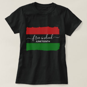 Stylish FREE INDEED Pan African JUNETEENTH T-Shirt