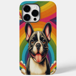 Stylish French Bulldog Dog Colourful Rainbow Case-Mate iPhone 14 Pro Max Case