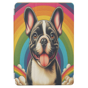 Stylish French Bulldog Dog Colourful Rainbow iPad Air Cover