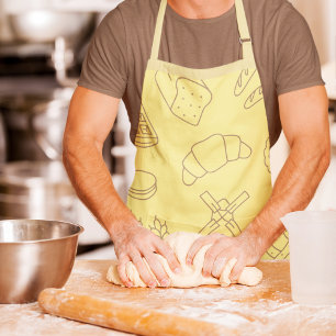 Stylish Fun Baking & Cooking Yellow Doughnuts Brea Apron