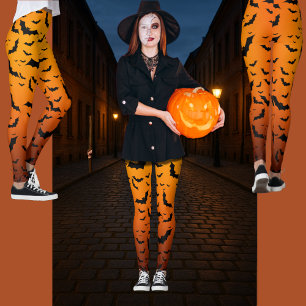 Stylish, Fun & Versatile Spooky Bats Halloween Leggings