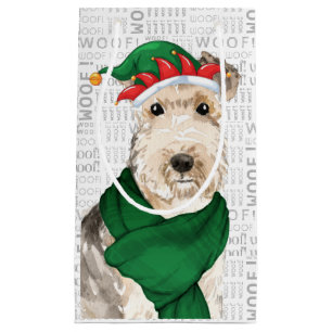 Stylish Funny Lakeland Terrier Lover Christmas Small Gift Bag