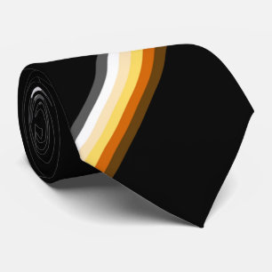 Stylish Gay Bear Pride Flag Black Tie