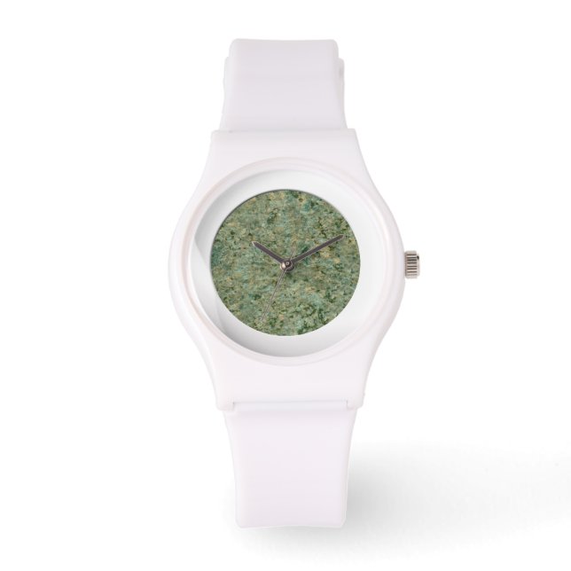 Stylish Geology Green Rock Texture Watch (Front)