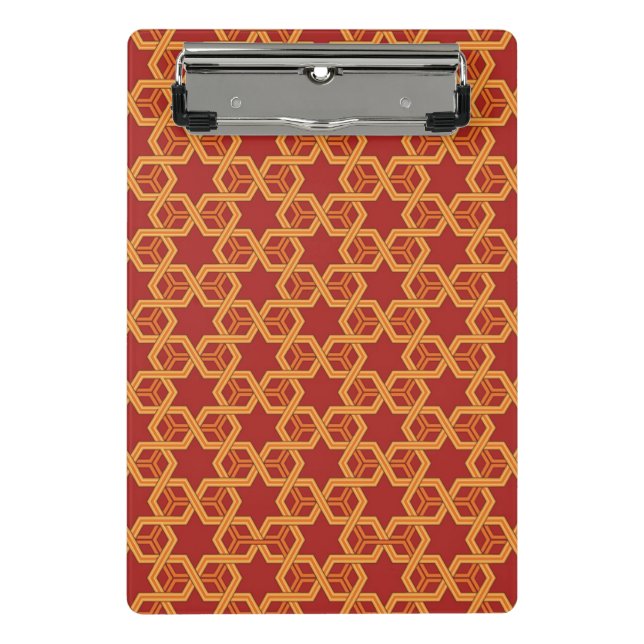 Stylish geometric ornament mini clipboard (Front)