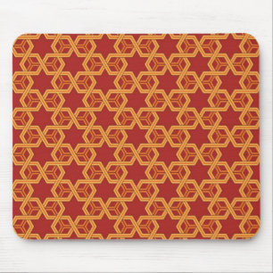 Stylish geometric ornament mouse mat