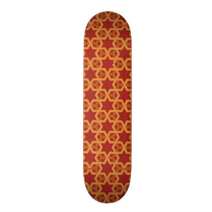 Stylish geometric ornament skateboard