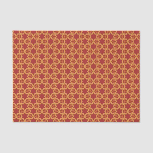 Stylish geometric ornament tissue paper (Front)