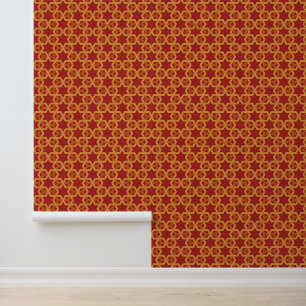 Stylish geometric ornament wallpaper