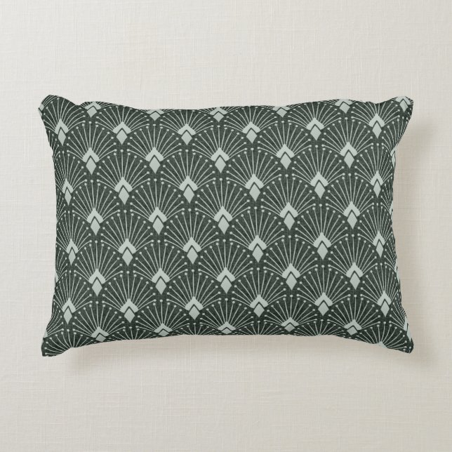 Stylish geometric pattern, art deco.  decorative cushion (Front)